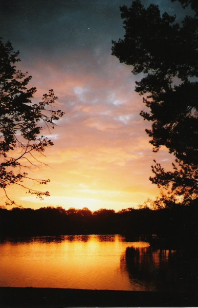 Sunrise over Petersfield Heath Pond