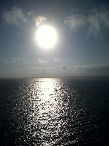 Afternoon sun, Gribben Head, Cornwall