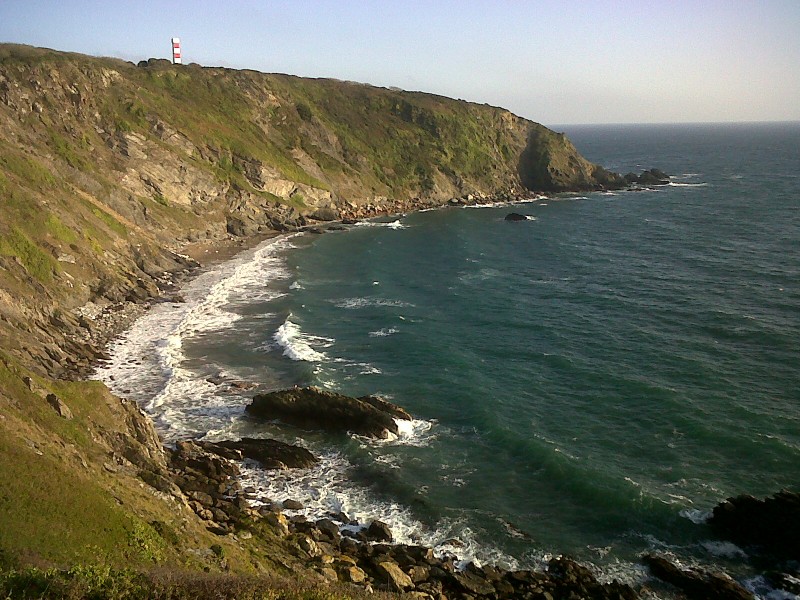 Gribben Head, Cornwall from the north west